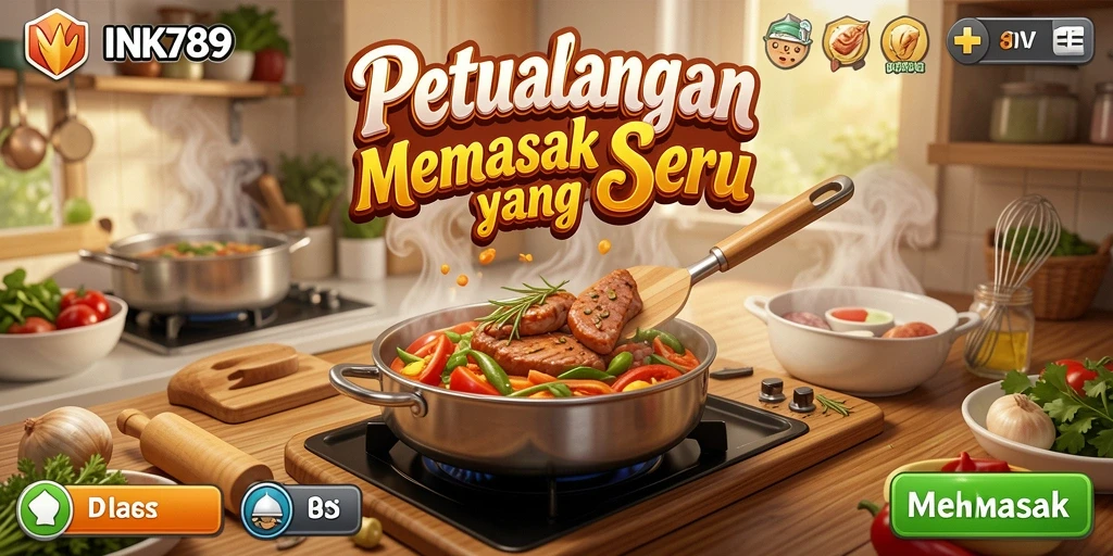 Antarmuka memasak yang menarik dan interaktif dalam INK789.