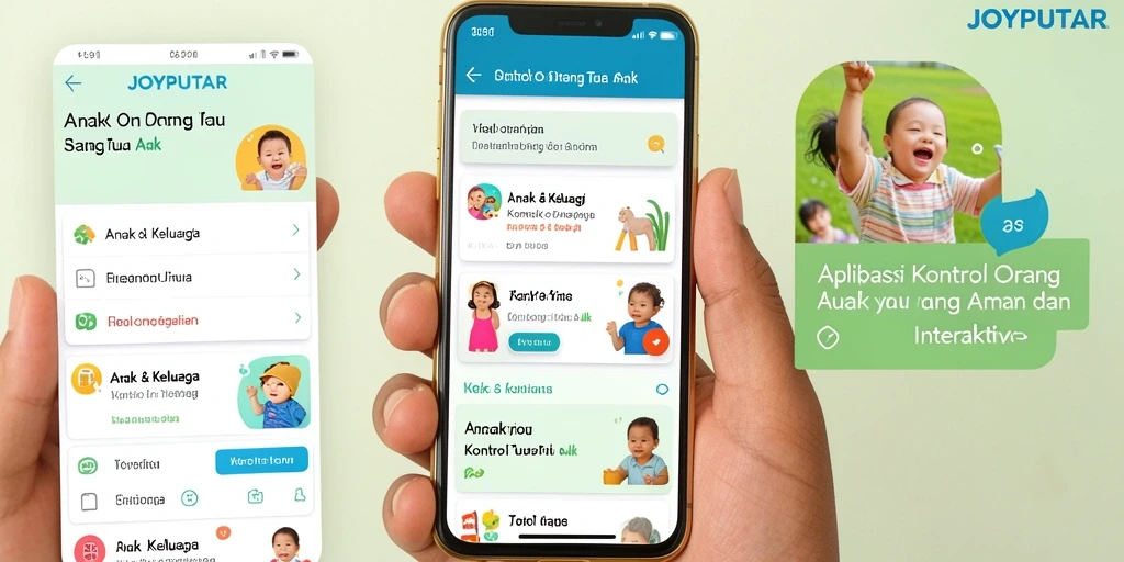 Antarmuka pengguna JOYPUTAR yang intuitif dan ramah anak.
