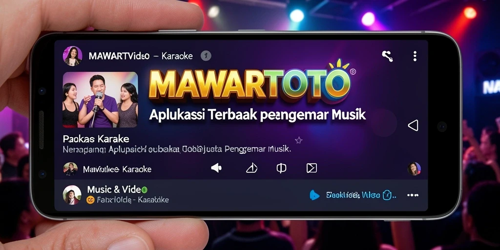 Tampilan antarmuka <strong>MAWARTOTO</strong> yang menarik dan mudah digunakan untuk karaoke.