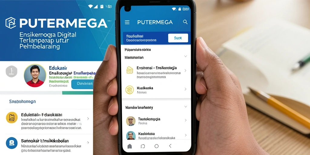Tampilan antarmuka aplikasi PUTERMEGA yang sederhana dan informatif.