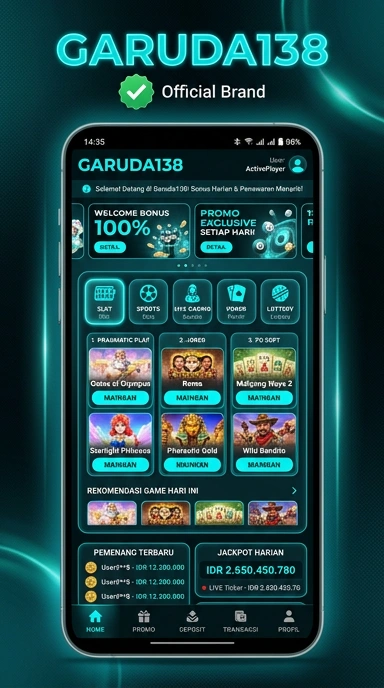Tampilan kanal resmi garuda138