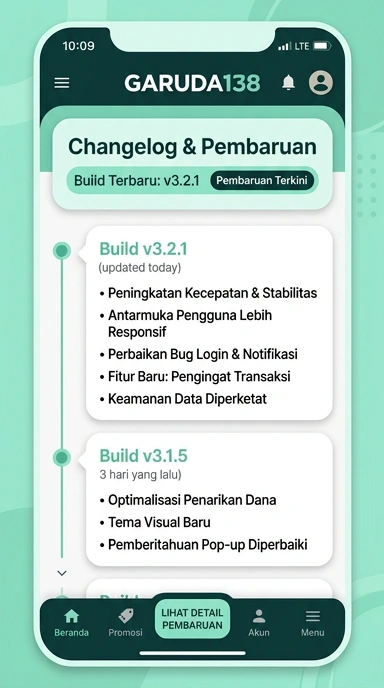 Tampilan riwayat versi garuda138
